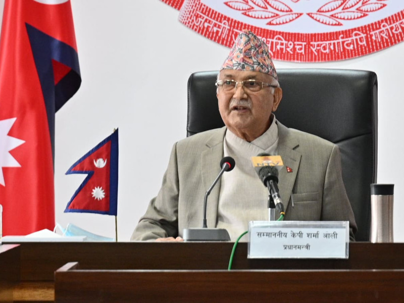 सिंहदरबारबाट प्रधानमन्त्री ओलीको बिदाइ सम्बोधन